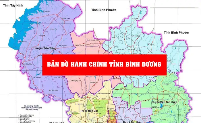Bản đồ Tỉnh Bình Dương