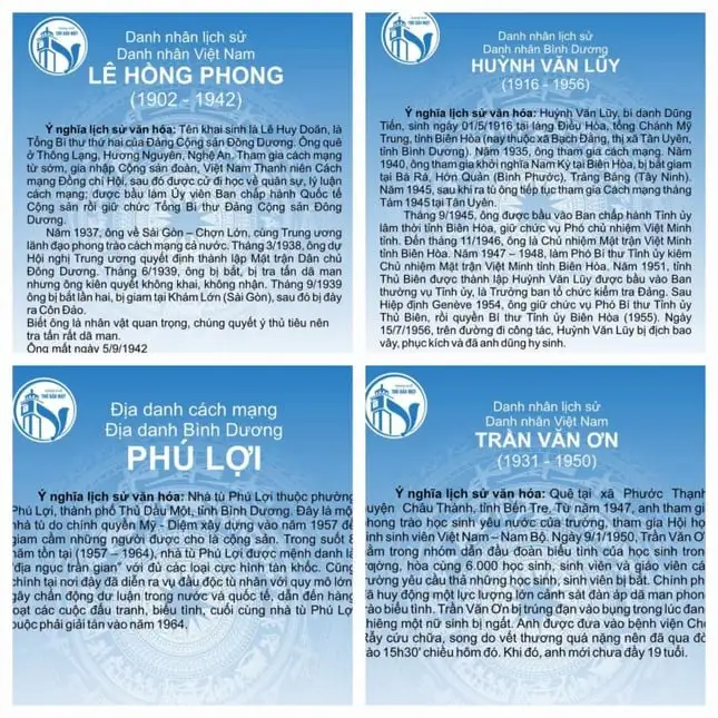 Mã QR tra cứu lịch sử, ý nghĩa tên các con đường ở thành phố Thủ Dầu Một, tỉnh Bình Dương